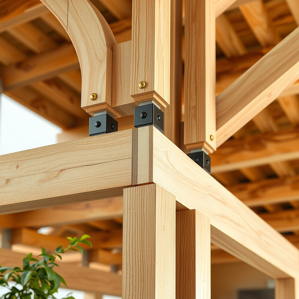 Detaliu al unei construcții durabile realizate de casadurabil, arătând materiale de calitate superioară, finisaje precise și atenție la detalii structurale pentru longevitate maximă